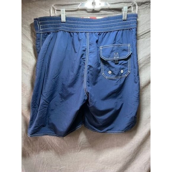 Joe Marlin Shorts Mens 32 Blue Logo‎ Pocketed Drawstring Surfing Men. - Picture 5 of 8